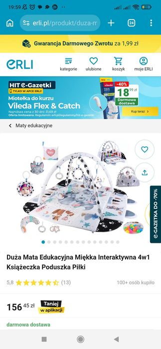 Nowa mata edukacyjna bez kartonu dla dziecka