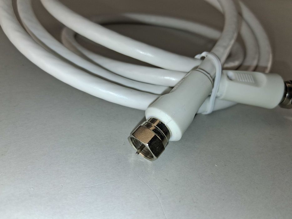 N260 Kabel Antenowy Satelitarny Koaksjalny F-F Biały