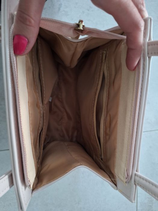 Torebka damska pudrowy róż