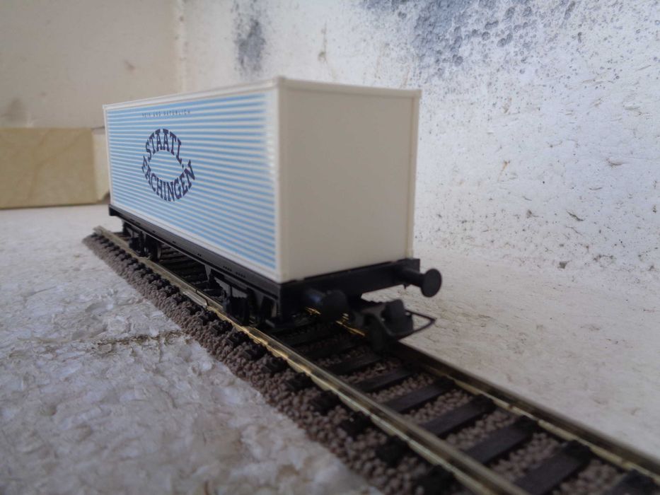 1:87 ROCO Vagão porta contentor Fachingen comboio novo