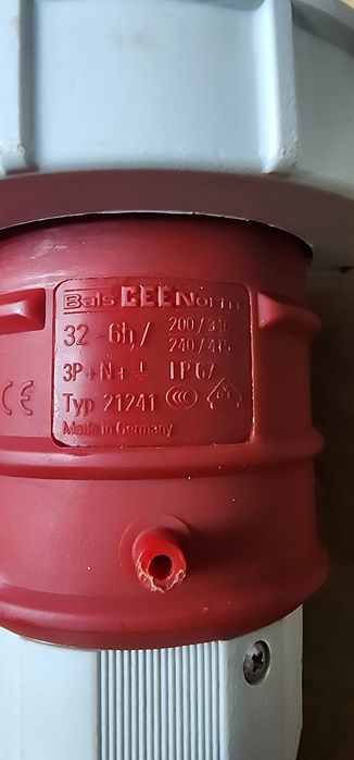 Вилка кабельна Bals 32A 5-pin 400v ip67.
