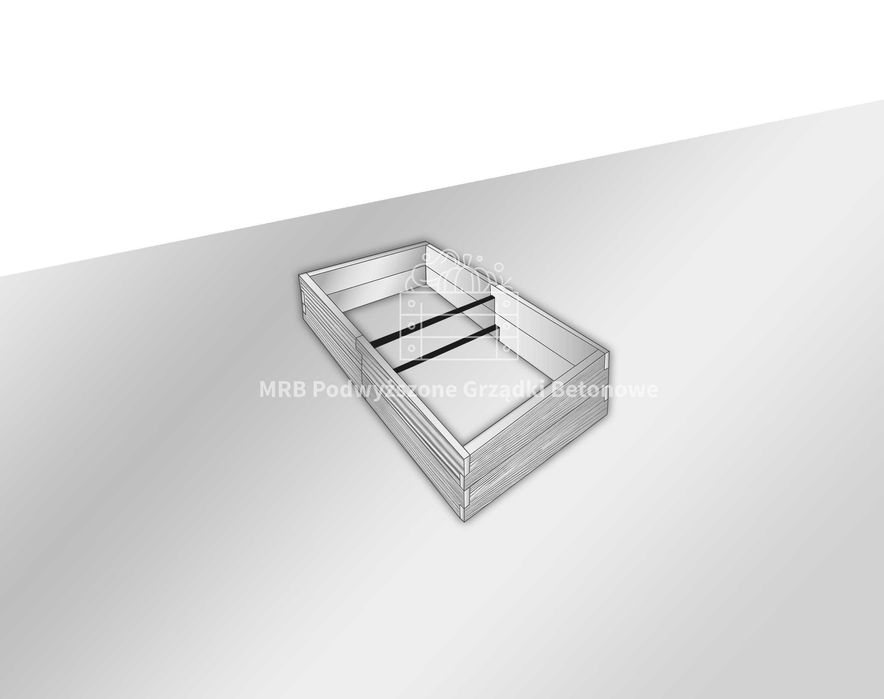 Certyfikowana, zgodna z normami. Podwyższona Grządka Betonowa.