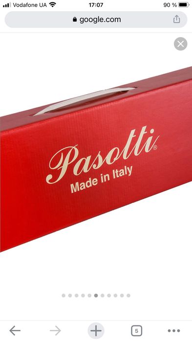 Итальянский зонт-трость Pasotti механический ручной работы с цветком