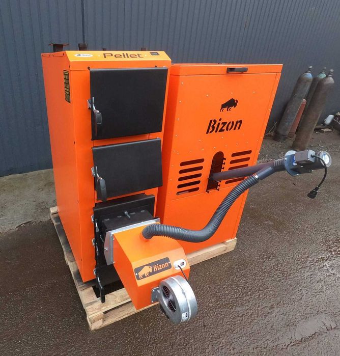 Котел твердотопливный, твердопаливний Bizon. Доставка. Гарантія