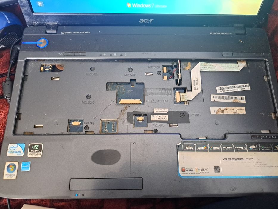 Acer Aspire 5737Z – na części / uszkodzony / po zalaniu