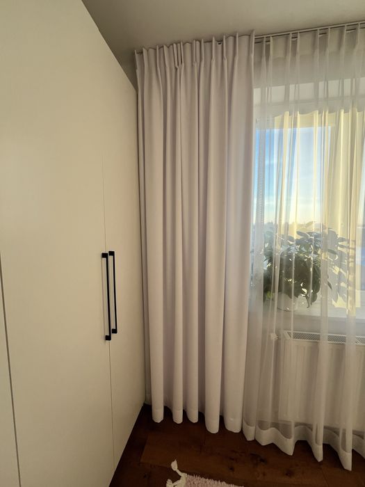 Białe zasłony 2 sztuki