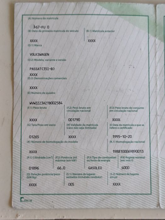 Vw Passat GL 1.9TDI Nacional 2 Donos