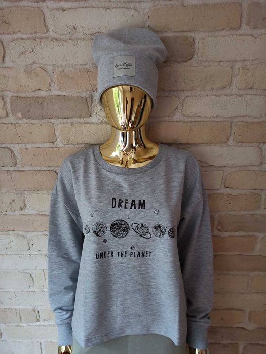 Bluza szara w rozmiarach M,L,XL bawełna