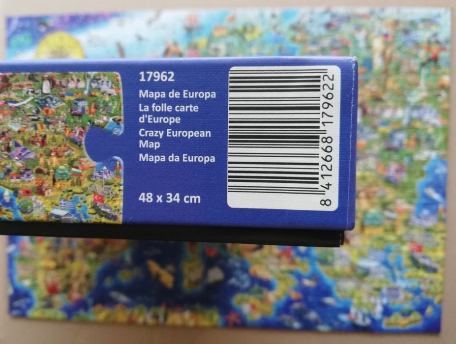 Puzzle EDUCA Mapa Europa (Ilustrado) 500 Peças (Montado)