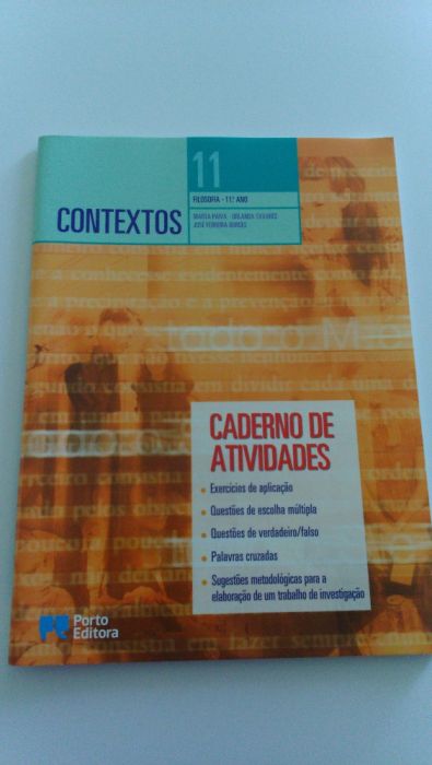 Livro escolar de Filosofia 11 ano e caderno de actividades