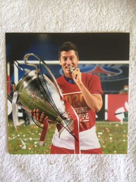 Robert Lewandowski oryginalny autograf RARYTAS
