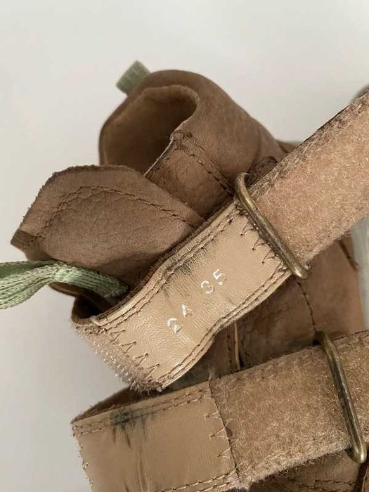 Trzewiki dziecięce superfit brąz nubuk lekkie skórzane buty z membraną