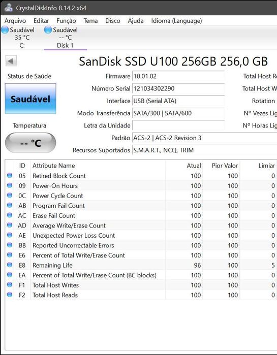Disco SSD mSATA SanDisk 256GB