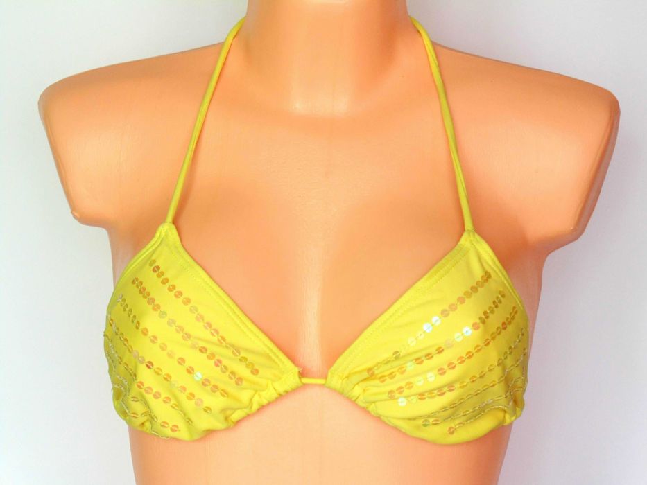 Matalan Retail miękki żółty z cekinami kąpielowy S / M