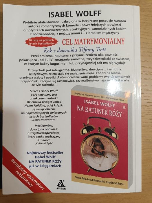 Cel matrymonialny, rok z dziennika Tiffany Trott, Isabel Wolff