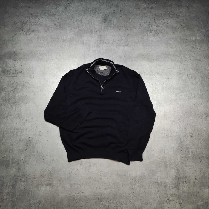 MĘSKA Elegancka PREMIUM Bluza Sweter Stójka Gant USA Pleciona Klasyk