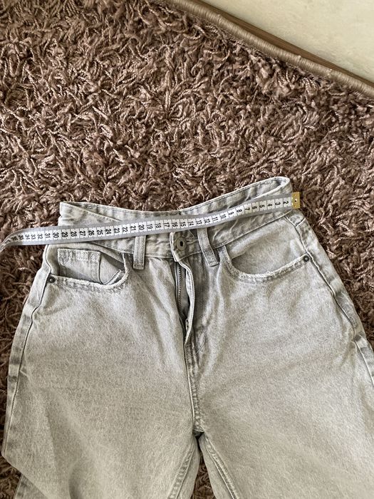Сірі джинси Mom/Wide leg