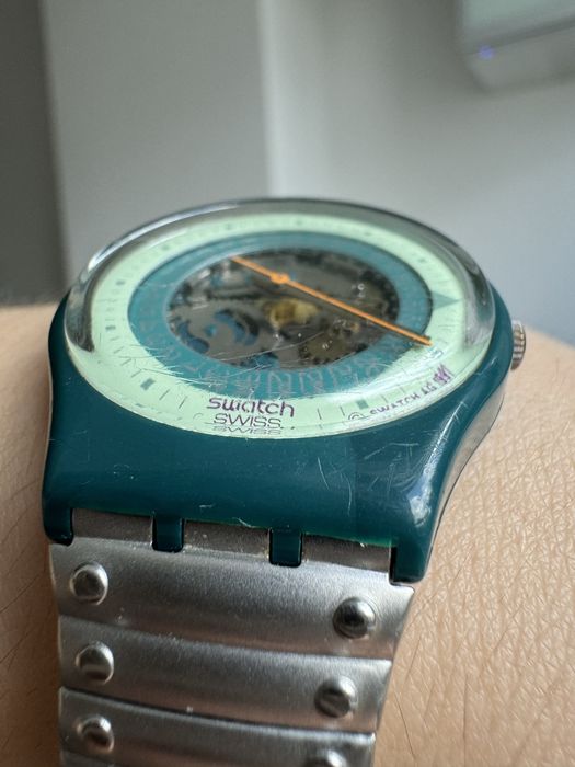 Оригінальний вінтажний годинник Swatch GG403 “Steel Lite” (1991 рік)