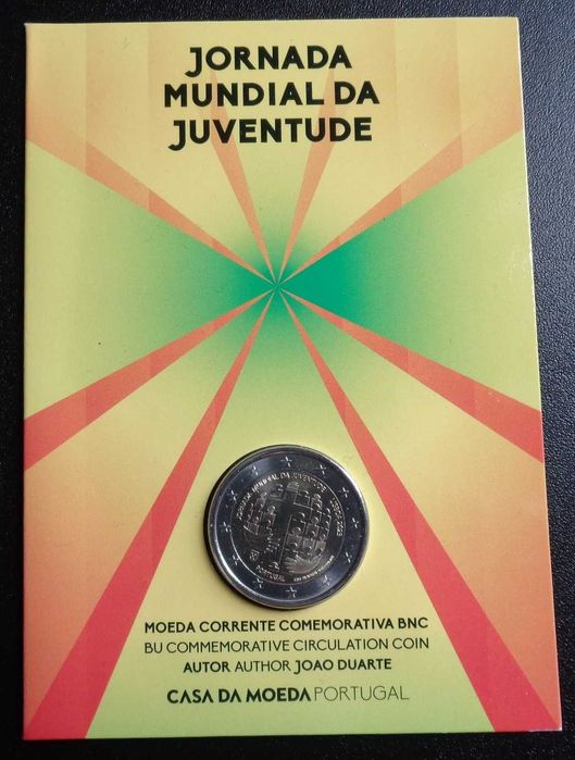 Moeda 2 Euros BNC Jornada Mundial Juventude 2023