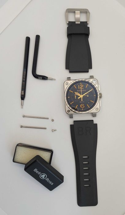 Bell&Ross - relógio BR03-94 Golden Heritage Chronograph