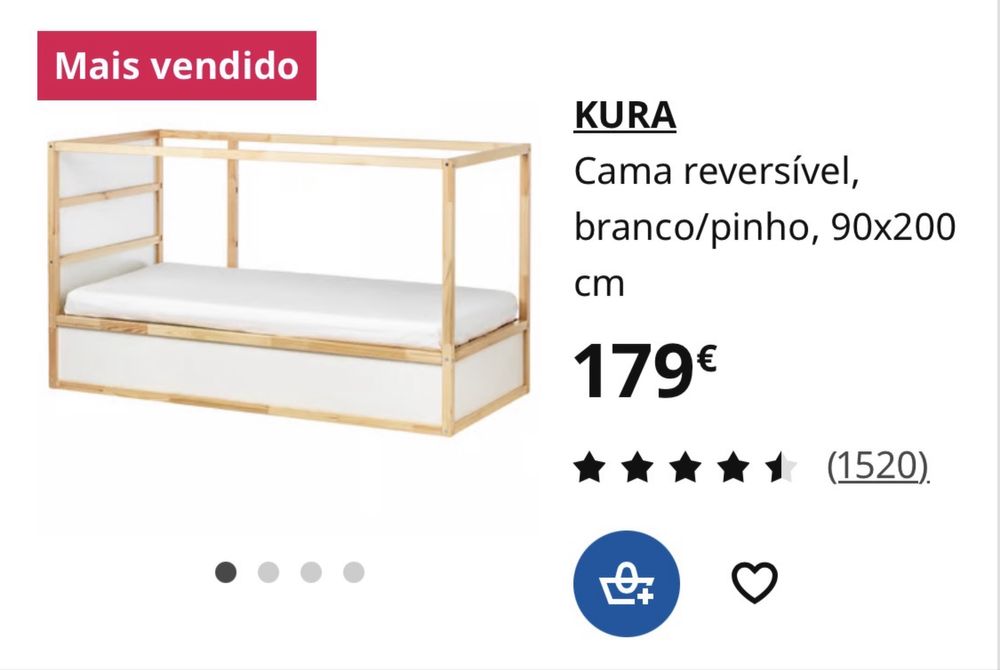 Cama individual de criança