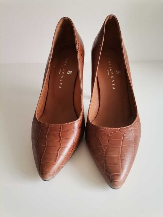 Stilettos T36 efeito crocodilo - NOVO