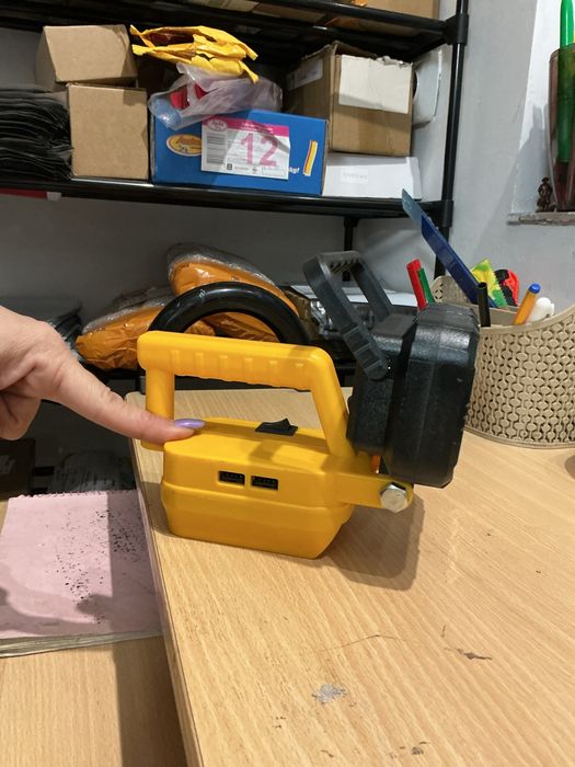 Для Dewalt з робочим світлом USB Літієва батарея 20 В Лампа Нова