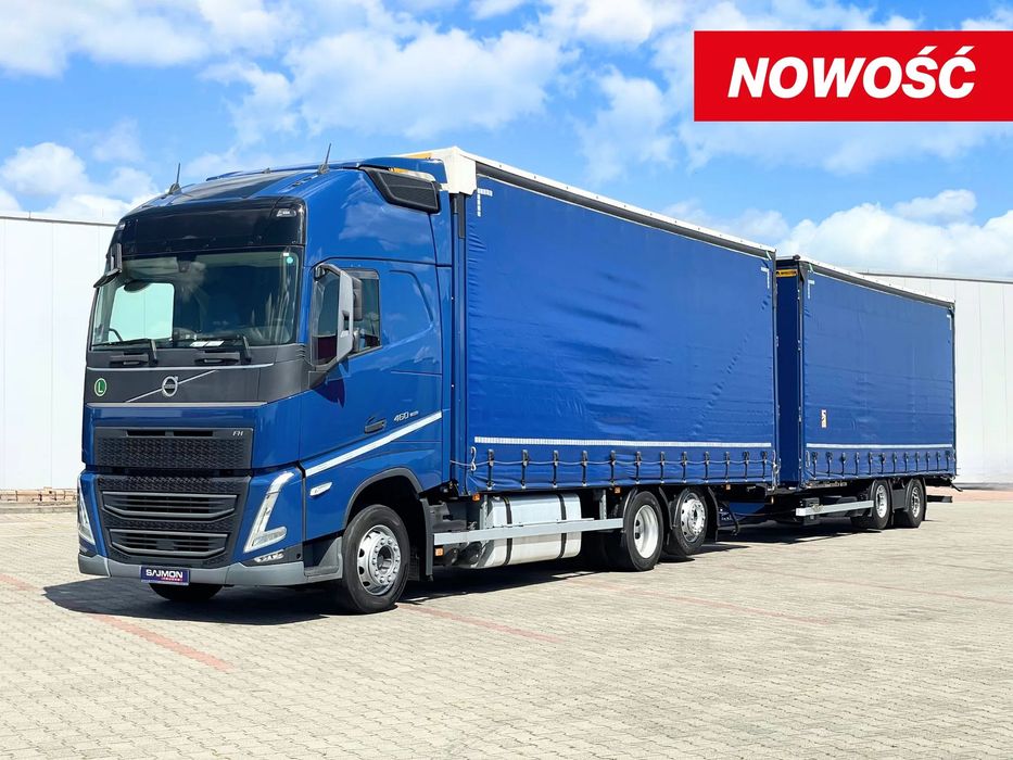 Volvo FH 460 / ZESTAW TANDEM 120M3 / PRZEJAZDOWY / SALON PL  serwisowany dokowanie wózków widłowych