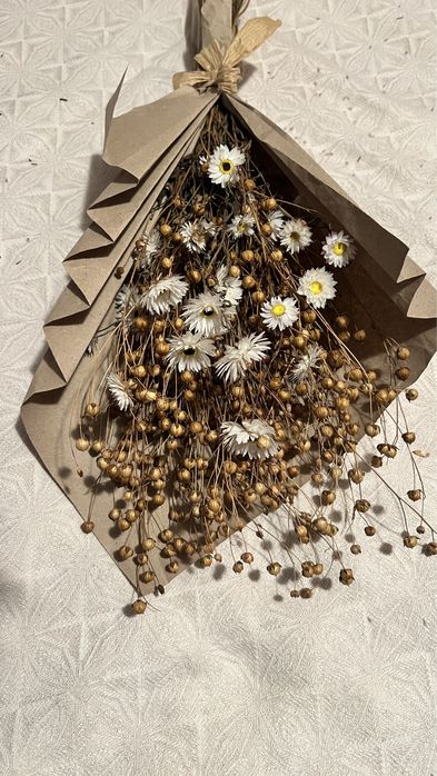 Bukiet suszonego lnu i suszków