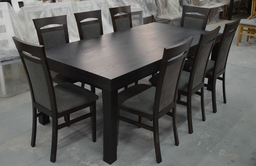 NOWY STÓŁ od 200 cm do 300 cm + 8 krzeseł -> WYPRZEDAŻ Producent Mebli
