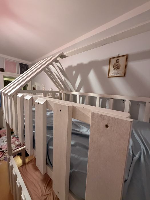 Lożko pietrowe, drewniane