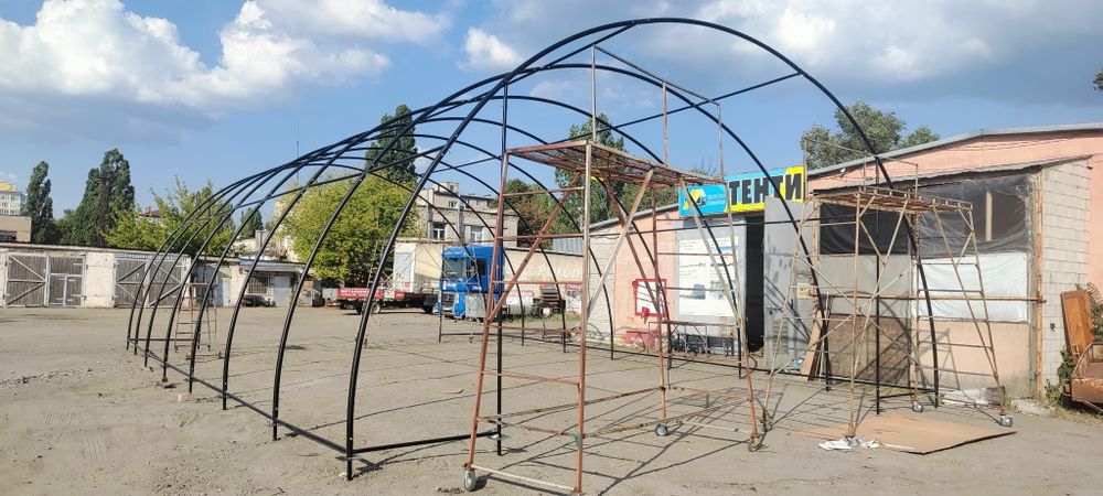 Тентовий ангар 16*10*5 метрів, склад, тимчасове приміщення.