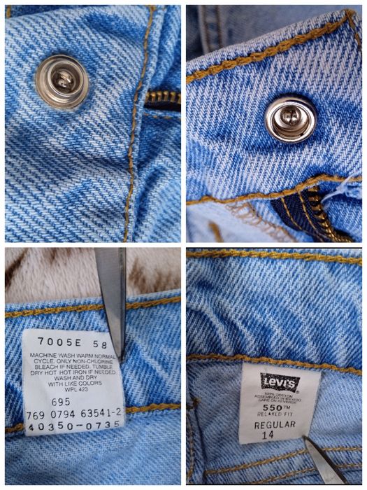 Spodenki jeansowe Levi's. Obwód pasa 66 cm.