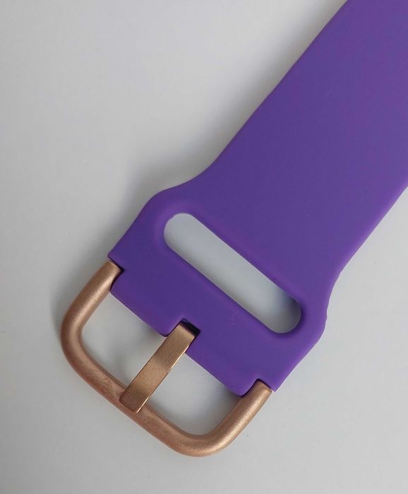 Fioletowy silikonowy pasek do zegarka smartwatch 38-49 mm
