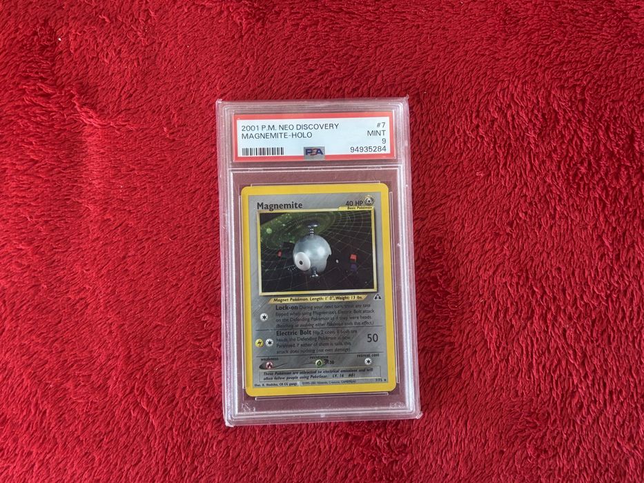 POKEMON Magnemite neo discovery PSA9