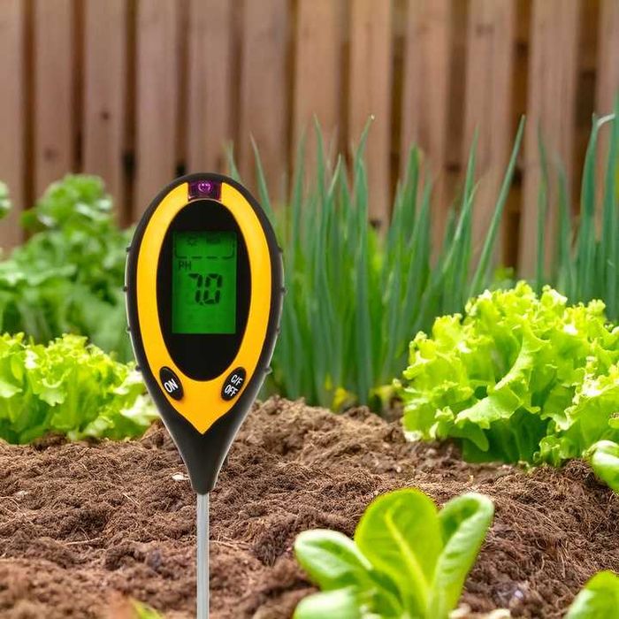 Kwasomierz tester miernik pH gleby ziemii światło wilgotność termometr