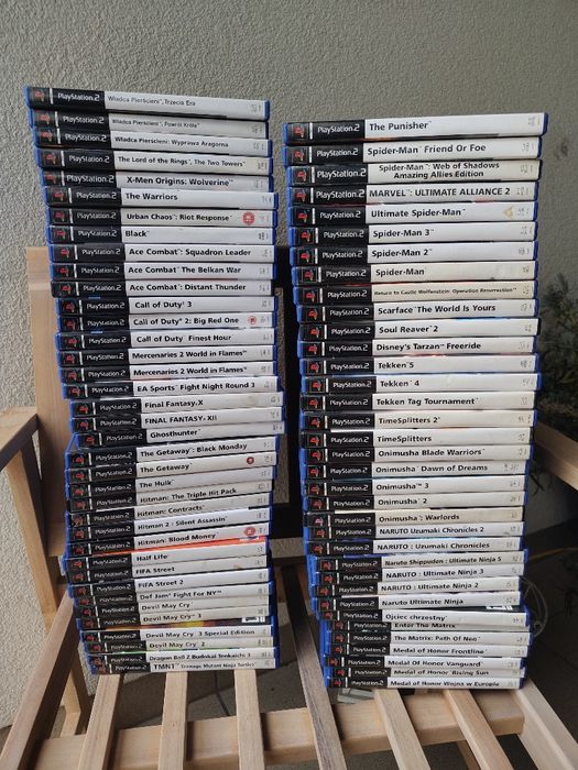 Kolekcja gier na konsolę PlayStation 2 PS2 Gra