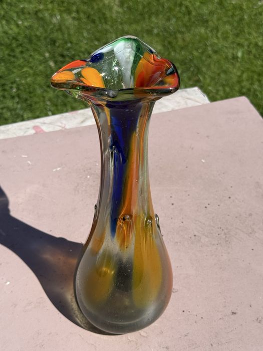 Wazon szklany kolorowy Sękacz z HSG Ząbkowice