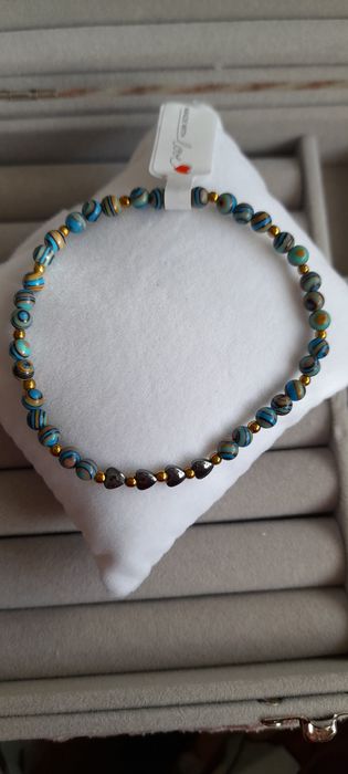 Bransoletka z kamieni malachit NOWA