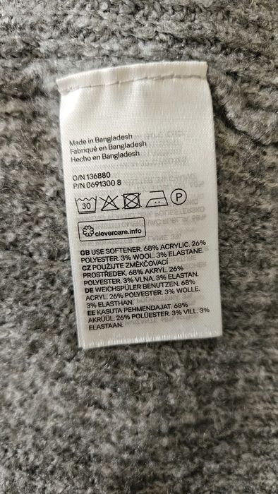 Sweter z wełną H&M