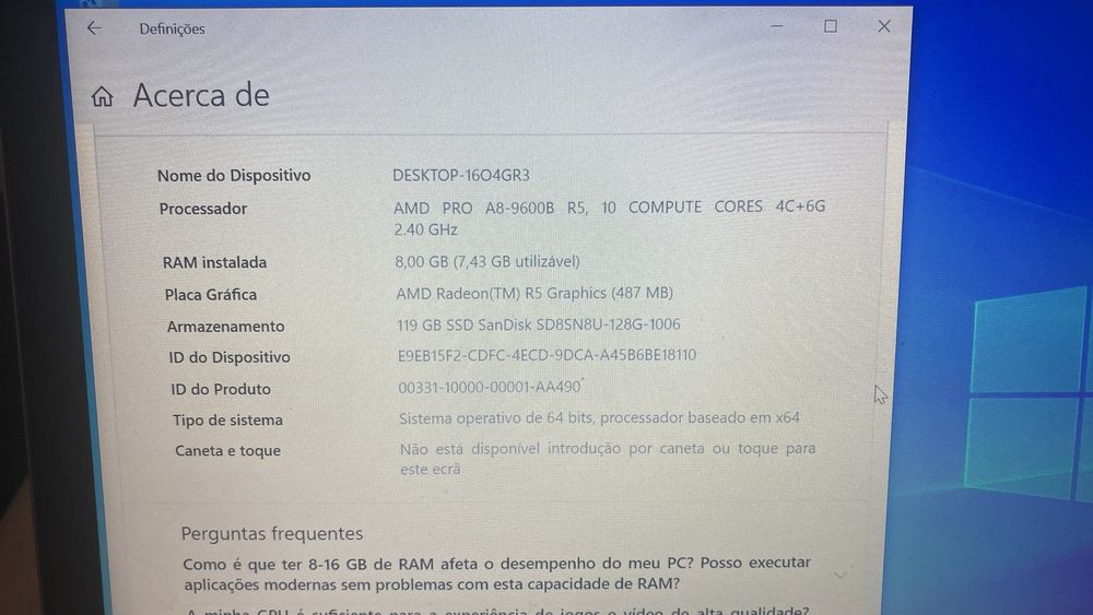 HP Portátil - Windows 10 Pro + Oferta de acessórios