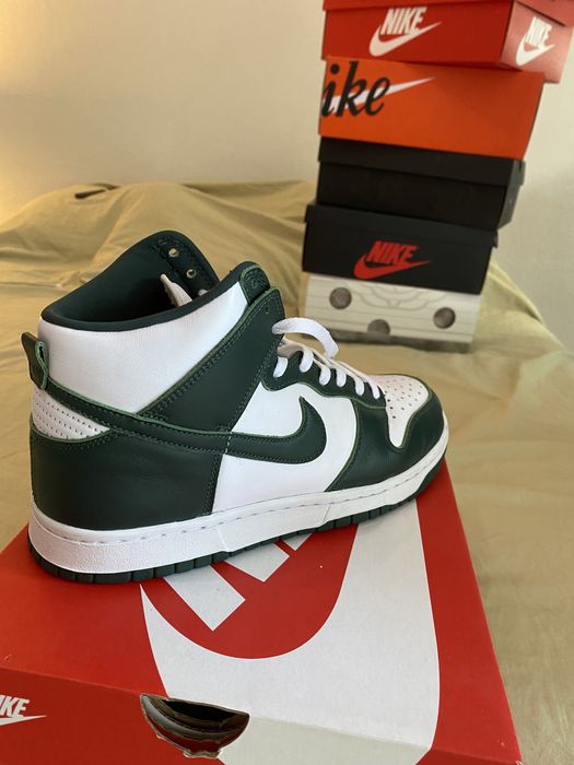 nike dunk high spartan green
