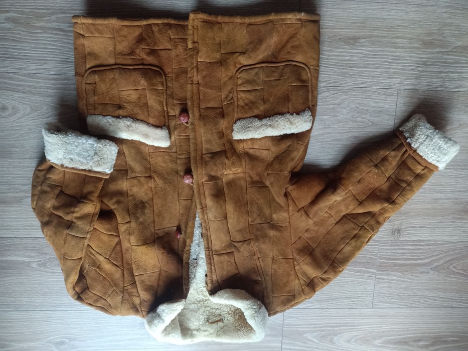 Kożuch naturalny oversize