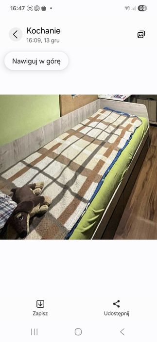 Łóżko 220x90 lub 220x90 rozsuwane