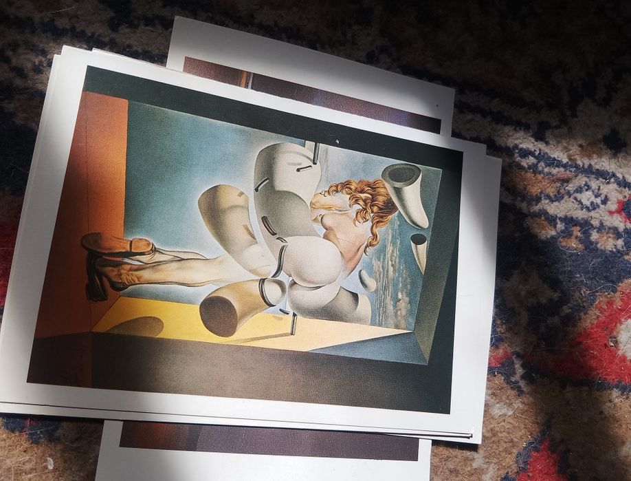 Salvador Dalí 27 postais 1985 novos