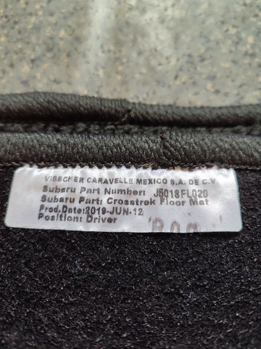 Коврики ворсовые Субару Кросстрэк Subaru Crosstrek