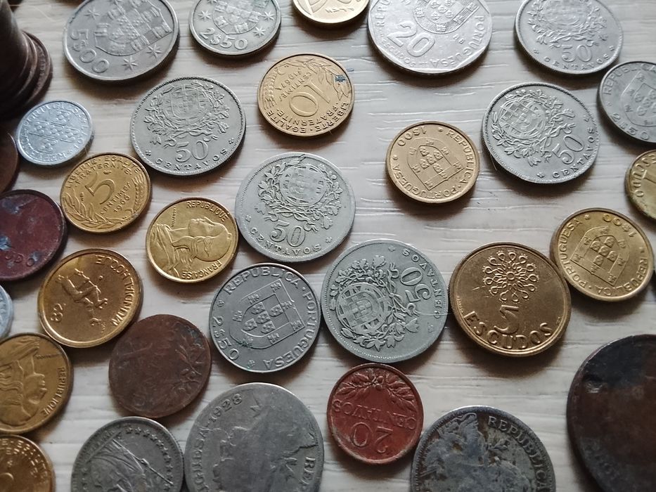 Lote de moedas antigas