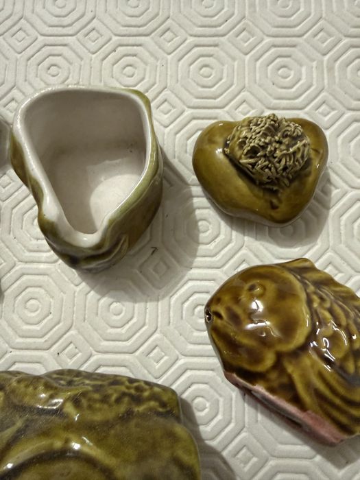 Conjunto sal e pimenta loiça peixes