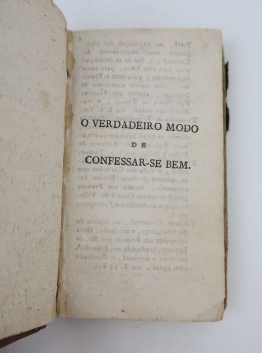 Missal de 1807 - O verdadeiro modo de confessar-se bem