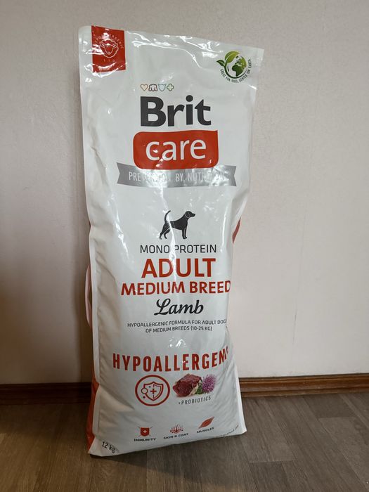 Корм Brit care для собак ягненок рис